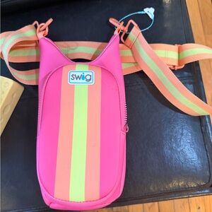 SWIG Pink and Orange Women's Travel Bag